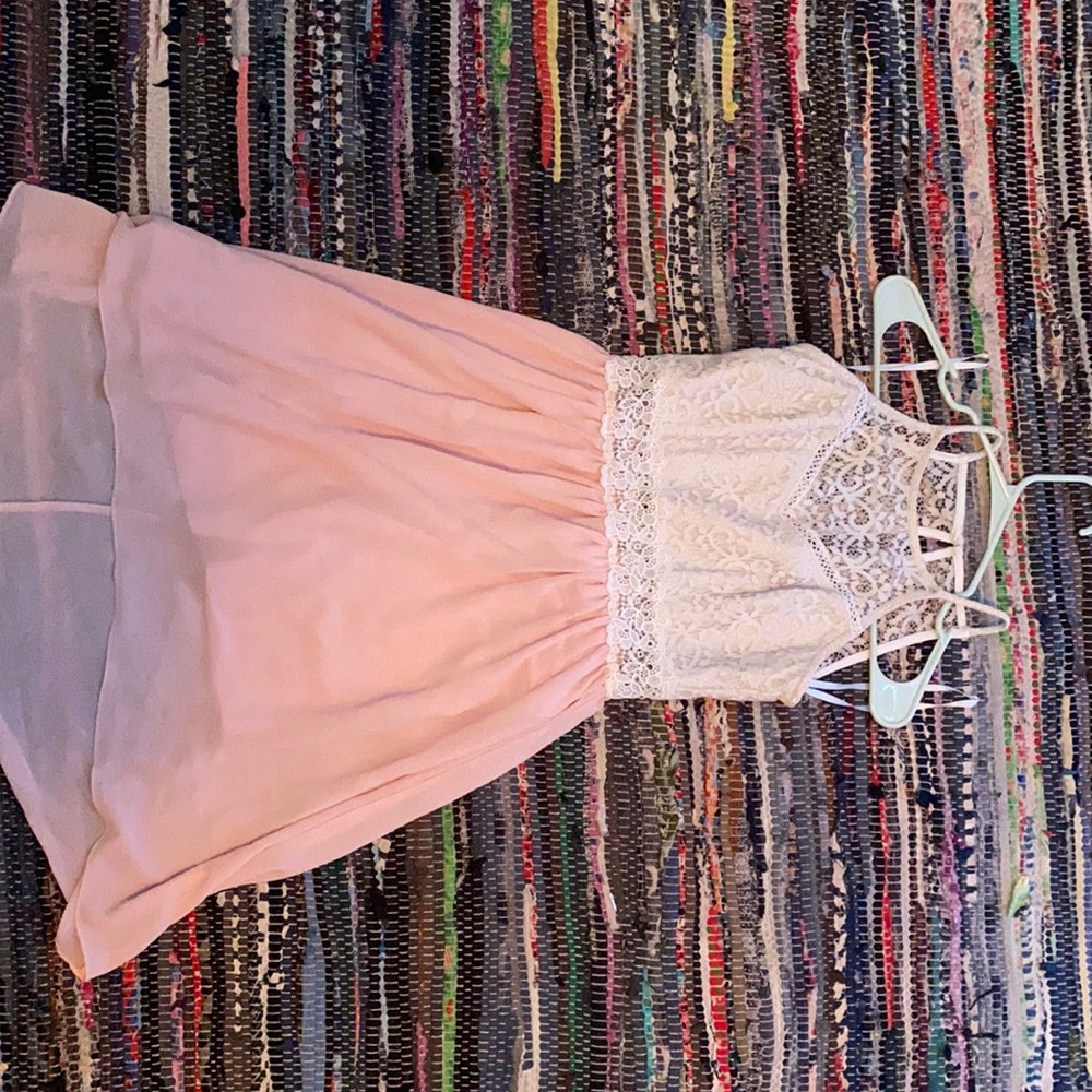 Pink and white dress from JCPenney, 2 years old